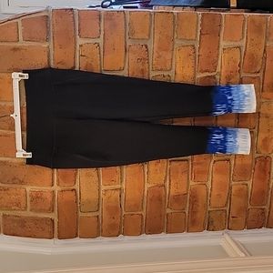 NEW! Talbots on the move ankle leggings tye dye leg -petite